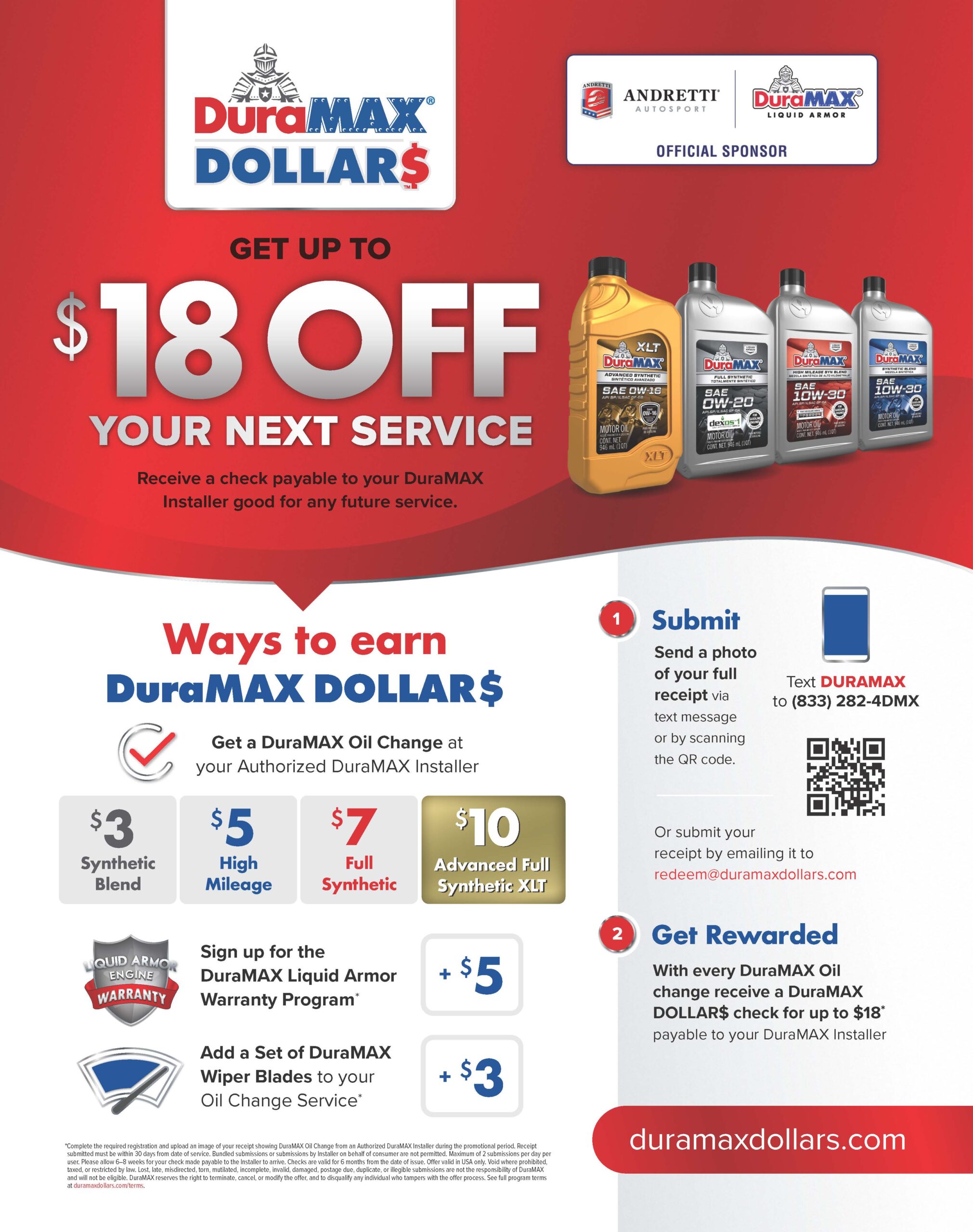 DuraMAX DOLLAR$ Program Flyer
